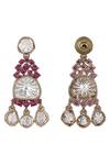 Buy_Auraa Trends_Pink Kundan Ruby Embellished Necklace Set 