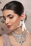 Auraa Trends_White Stones Kundan Embellished Necklace Set _Online