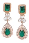 Shop_Auraa Trends_Green Crystals Kundan Necklace Set 