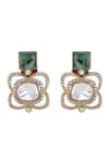 Shop_Auraa Trends_Green Stones Kundan Necklace Set 