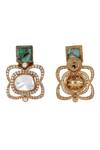 Auraa Trends_Green Stones Kundan Necklace Set _Online