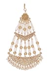 Buy_Auraa Trends_White Kundan And Pearl Embellished Passa _Online_at_Aza_Fashions