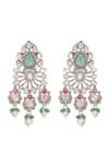 Auraa Trends_White Stones Kundan Embellished Necklace And Earring Set _Online