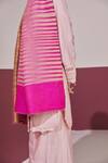 Buy_SHAZA_Fuchsia Pink Ikkat Reversible Stole _Online_at_Aza_Fashions