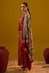 Shop_SHAZA_Multi Color Multicolored Kalamkari Shawl_at_Aza_Fashions
