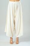 Shop_Prisho_Yellow Embroidered Lampi Round Kaftan And Pant Set _Online_at_Aza_Fashions