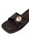 Buy SCHON ZAPATO Brown Brooches Shell Flats Online at Aza Fashions Buy_SCHON ZAPATO_Brown Brooches Shell Flats _Online_at_Aza_Fashions