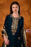 Saahiil Kapoor Green Silk, Organza, Cotton Zari, Sequins, Embroidery Nora Zardozi Kurta Set at Aza Fashions Saahiil Kapoor_Green Silk, Organza, Cotton Zari, Sequins, Embroidery Nora Zardozi Kurta Set _at_Aza_Fashions