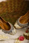 5elements_Gold Lace Work Designer Juttis _Online_at_Aza_Fashions