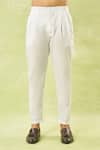 Shop_Arihant Rai Sinha_Wine Velvet, Polyester Embroidery, Sequins Sherwani With Polo Pant _Online_at_Aza_Fashions