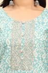 Buy_Mamicha_Blue Cotton Round Neck Paisley Embroidered Kurta Set With Dupatta _Online_at_Aza_Fashions