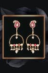 Buy_Nayaab By Sonia_Gold Plated Kairi Shirin Chandbalis _Online_at_Aza_Fashions