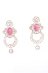 Nayaab By Sonia Gold Plated Pearls, Stones And Polki Chandbali Earrings Online at Aza Fashions Nayaab By Sonia_Gold Plated Pearls, Stones And Polki Chandbali Earrings _Online_at_Aza_Fashions