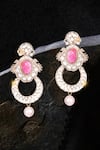 Buy Nayaab By Sonia Gold Plated Pearls, Stones And Polki Chandbali Earrings at Aza Fashions Buy_Nayaab By Sonia_Gold Plated Pearls, Stones And Polki Chandbali Earrings _at_Aza_Fashions
