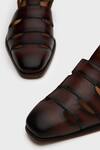 Shop_Nauvab_Brown Plain Sultan Multi-strap Sandals _Online_at_Aza_Fashions