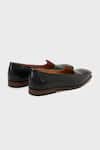 Buy_Nauvab_Black Pebble Grain Textured Mojiri _Online_at_Aza_Fashions