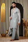 Buy_Soniya G_Blue Georgette Sequins Ice Embellished Kurta Set 