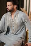 Soniya G_Blue Georgette Sequins Ice Embellished Kurta Set _Online