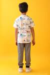 Shop_Anthrilo_White Cotton Digger Print T-shirt With Joggers _at_Aza_Fashions