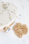 Boxwish By Bhumika_Cream Zari, Sequins Embroidered Clutch _at_Aza_Fashions