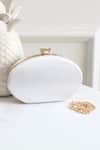 Shop_Boxwish By Bhumika_Cream Zari, Sequins Embroidered Clutch _at_Aza_Fashions