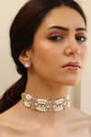 Buy Joules By Radhika Gold Plated Stones, Beads Sunlit Strand Embellished Choker Set at Aza Fashions Buy_Joules By Radhika_Gold Plated Stones, Beads Sunlit Strand Embellished Choker Set _at_Aza_Fashions