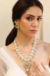Buy_Joules By Radhika_Gold Plated Stones, Beads And Embellished Necklace Set_at_Aza_Fashions