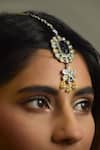 Amaara Jewels_Black Pearls, Stones Blossom Choker Set _at_Aza_Fashions