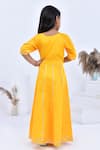 Shop_Bannhi By Priyanka Rathore_Yellow Cotton, Silk, Chiffon Gota Patti Embellished Anarkali And Dupatta Set _at_Aza_Fashions