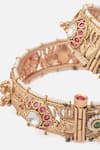 Vivinia By Vidhi Mehra_Gold Plated Stones Filigree Bangles Set Of 2 _Online_at_Aza_Fashions