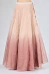 Shop Samyukta Singhania Peach Organza, Net Cut Work, Pearls, Sequins, Ombre Embroidered Lehenga Set Online at Aza Fashions Shop_Samyukta Singhania_Peach Organza, Net Cut Work, Pearls, Sequins, Ombre Embroidered Lehenga Set _Online_at_Aza_Fashions