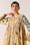 Buy_Cord_Multi Color Cotton Round Neck Frida Abstract Print Shirt _Online_at_Aza_Fashions