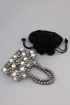 MODARTA_Black Pearl Embellished Potli Handbag _Online_at_Aza_Fashions