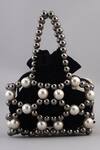 Buy_MODARTA_Black Pearl Embellished Potli Handbag _Online_at_Aza_Fashions