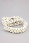 Modarta_White Pearls Embellished Mini Purse _Online_at_Aza_Fashions
