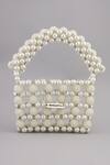 Shop_Modarta_White Pearls Embellished Mini Purse _at_Aza_Fashions