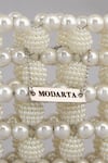 Shop_Modarta_White Pearls Embellished Mini Purse _Online_at_Aza_Fashions