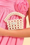 Buy_Modarta_White Pearls Embellished Mini Purse 