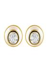 Shop_ISHARYA_Gold Plated Crystals Embellished Stud Earrings _at_Aza_Fashions