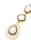 Buy_Isharya_Gold Plated Crystals Embellished Dangler Earrings _Online_at_Aza_Fashions