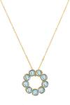 Buy Isharya Blue Reversible Pendant Necklace With Crystals Online at Aza Fashions Buy_Isharya_Blue Reversible Pendant Necklace With Crystals _Online_at_Aza_Fashions