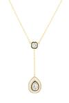Isharya Gold Plated Crystal Pendant Necklace Online at Aza Fashions Isharya_Gold Plated Crystal Pendant Necklace_Online_at_Aza_Fashions