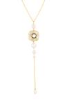 Buy_Isharya_White Starfish Pearl And Crystal Pendant Necklace_Online_at_Aza_Fashions