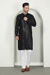 Buy Aham-Vayam Black Cotton Sequins, Embroidery Kurta Set Online at Aza Fashions Buy_Aham-Vayam_Black Cotton Sequins, Embroidery Kurta Set _Online_at_Aza_Fashions