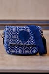 Buy_Grassroot By Anita Dongre_Blue Dhurrie Woven Crossbody Bag _Online_at_Aza_Fashions
