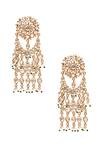 Buy_Anita Dongre_Gold Plated Zircon Crystal And Pearl Chandbali Danglers_at_Aza_Fashions