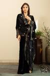 Buy House Of Inari Black Honey Bee Embroidered Cape at Aza Fashions Buy_House Of Inari_Black Honey Bee Embroidered Cape _at_Aza_Fashions
