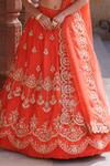 Vinita Bhansali Orange , Organza Sequins, Zari, Embroidery Sunlit Symphony Lehenga Set at Aza Fashions Vinita Bhansali_Orange , Organza Sequins, Zari, Embroidery Sunlit Symphony Lehenga Set _at_Aza_Fashions