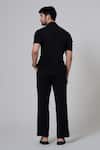 Shop_Niloufer By Aasif Ally_Pocketed Black Shirt And Pant Set _at_Aza_Fashions