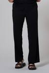 Buy_Niloufer By Aasif Ally_Pocketed Black Shirt And Pant Set _Online_at_Aza_Fashions